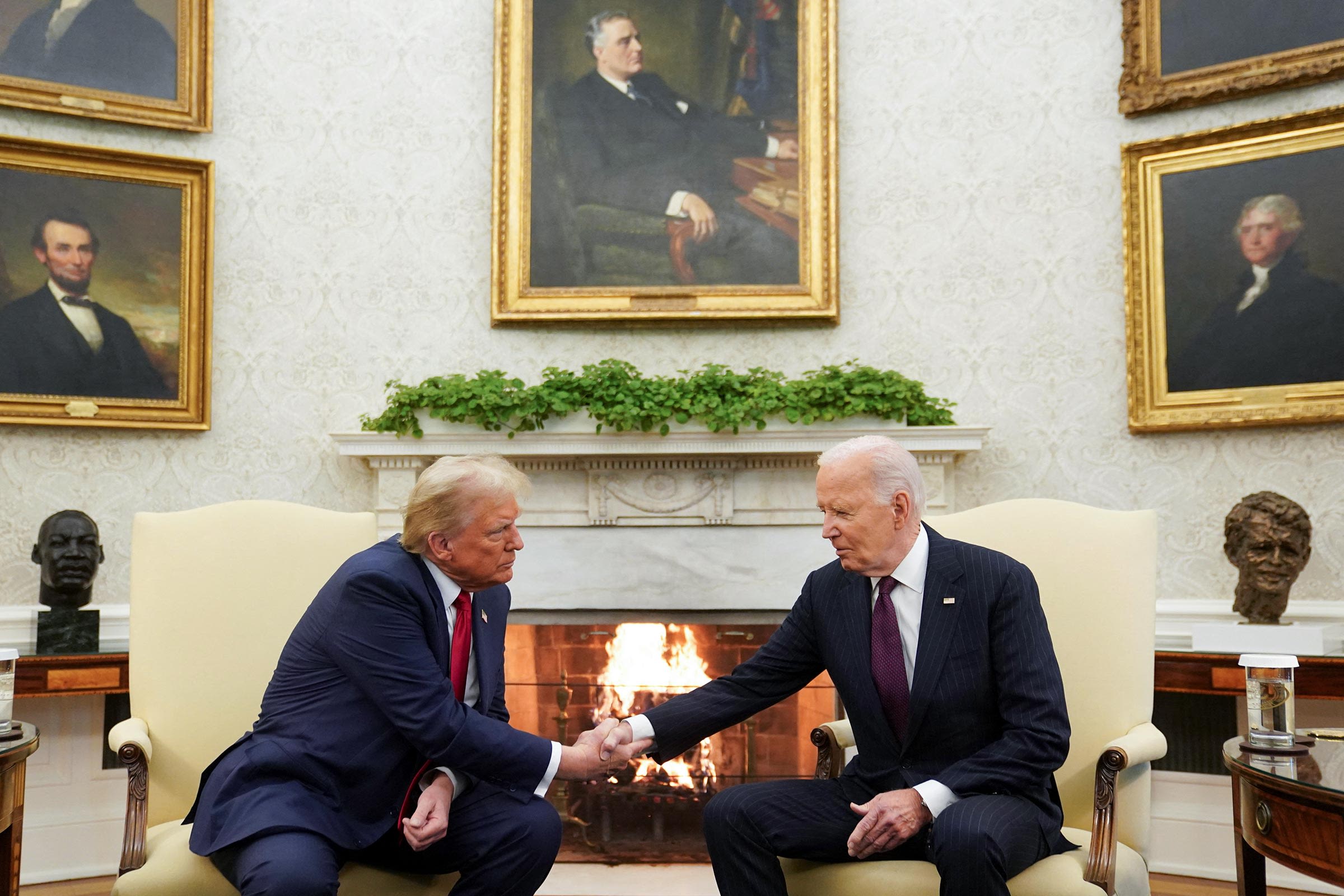 President-elect Donald Trump Visits Biden at the White House