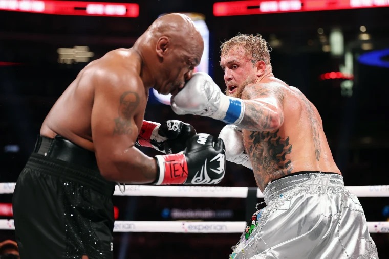Jake Paul wins match against Mike Tyson